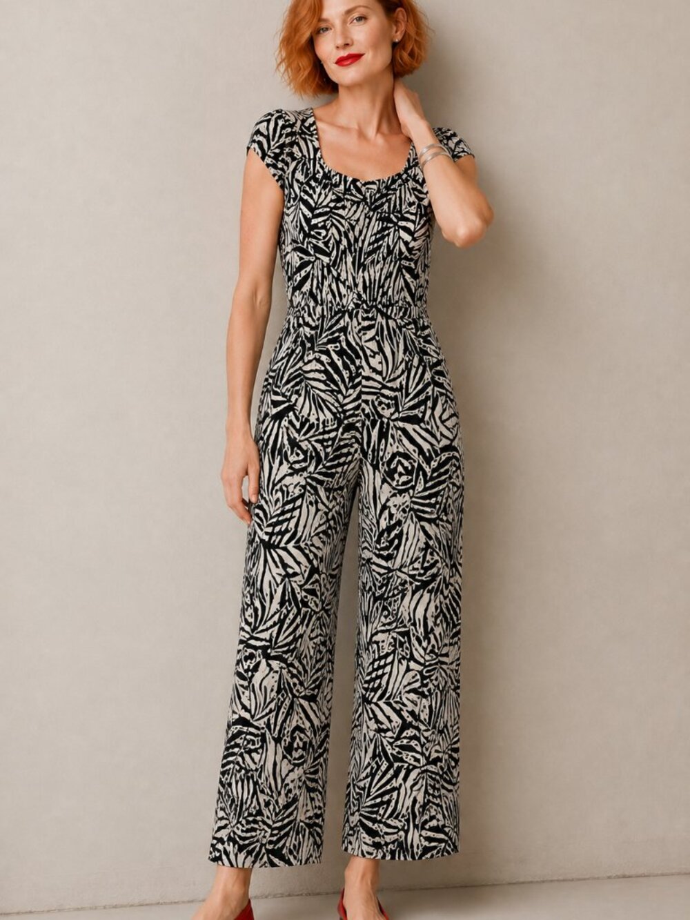 Patrons of Peace Black and Tan Jumpsuit